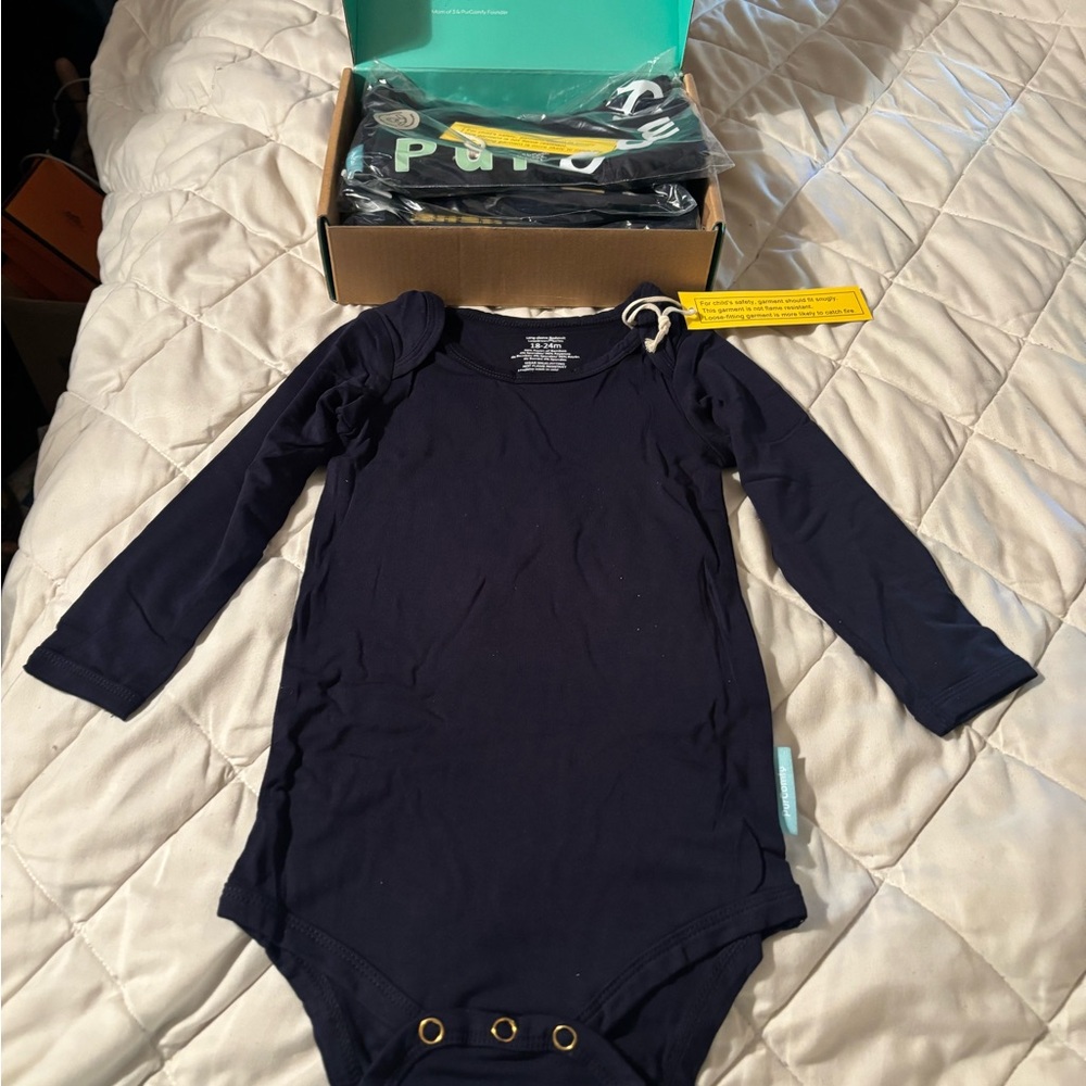 Classic Navy Kids Bodysuit